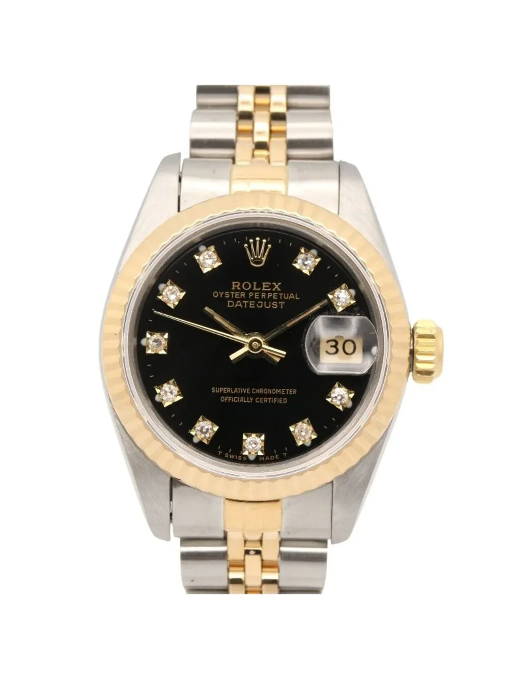 Rolex Watch Datejust Diamond 18K Stainless Steel